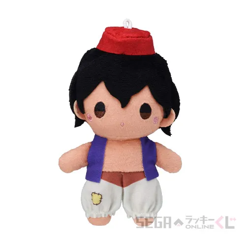 C賞-2 ぽわぽわぬいぐるみマスコット アラジン [約11×6cm]