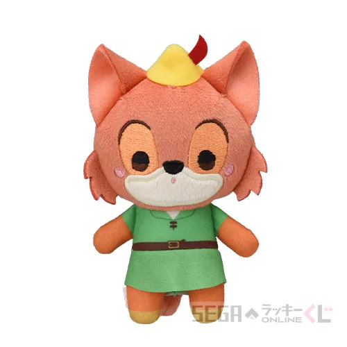C賞-3 ぽわぽわぬいぐるみマスコット ロビン・フッド [約11×6cm]