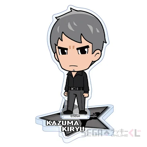 E賞-8 みんな集合！イラスト アクリルスタンド (桐生一馬) [本体 : 約W4×H7cm 台座 : 約W5×H5cm]