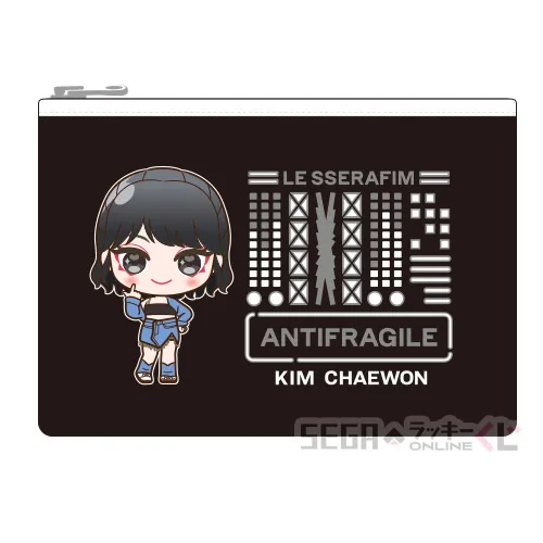 C賞-1 ポーチ KIM CHAEWON [約W17cm×D1.5cm×H12cm]