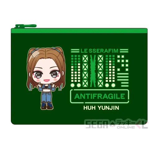 C賞-3 ポーチ HUH YUNJIN [約W17cm×D1.5cm×H12cm]