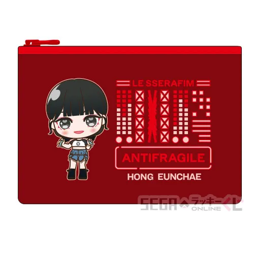C賞-5 ポーチ HONG EUNCHAE [約W17cm×D1.5cm×H12cm]