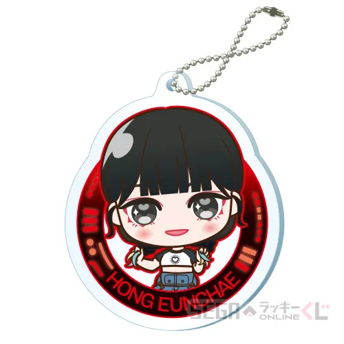 E賞-5 アクリルキーホルダー HONG EUNCHAE デザインA [約W5.2cm×H6.3cm内]
