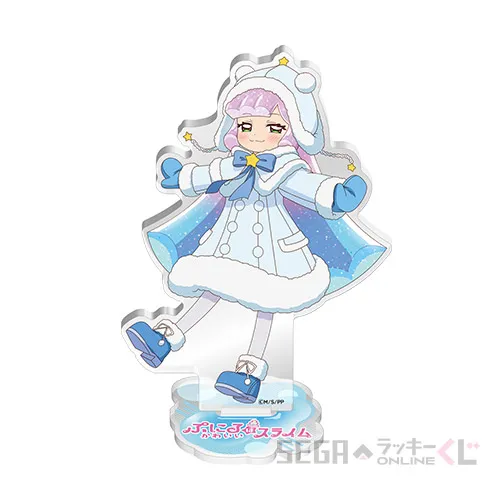 D賞-4 アクリルスタンド 冬の装いのかわいいぷにる [本体:約W10.5×H11.4cm内 台座:約W6×D6cm]