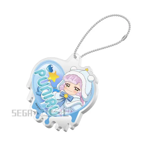 E賞-10 アクリルキーホルダー 冬の装いのかわいいぷにる B [約W6.9cm×H8cm]