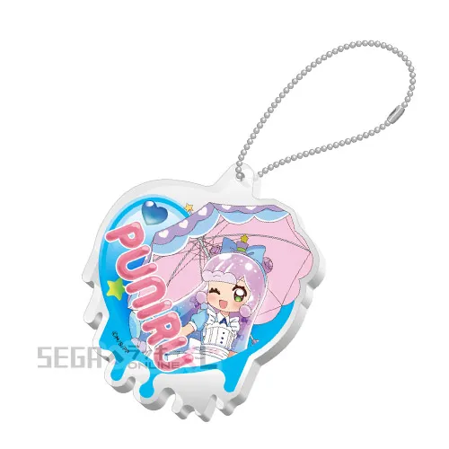 E賞-4 アクリルキーホルダー ふわふわお嬢様のかわいいぷにる B [約W6.9×H8.4cm]