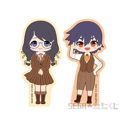 F賞-6 ステッカーセット 羽川翼＆神原駿河 [約5.5-8×2.5-4.5cm]