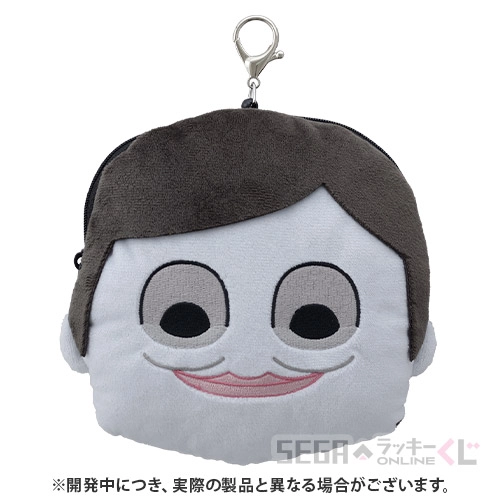 B賞-2 フェイス型リールパスケース セルポ星人 [全長約15cm]