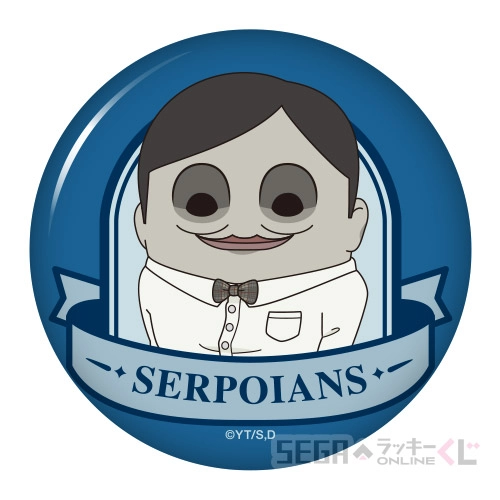 F賞-12 缶バッジ セルポ星人 [全長約7.5cm]