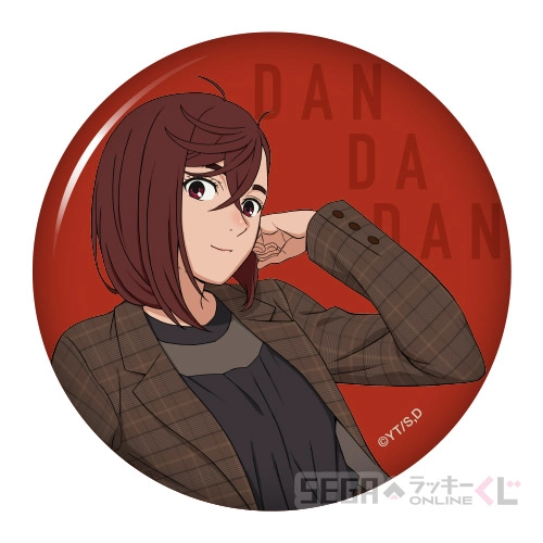 F賞-1 缶バッジ モモ A [全長約7.5cm]