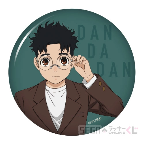 F賞-2 缶バッジ オカルン A [全長約7.5cm]