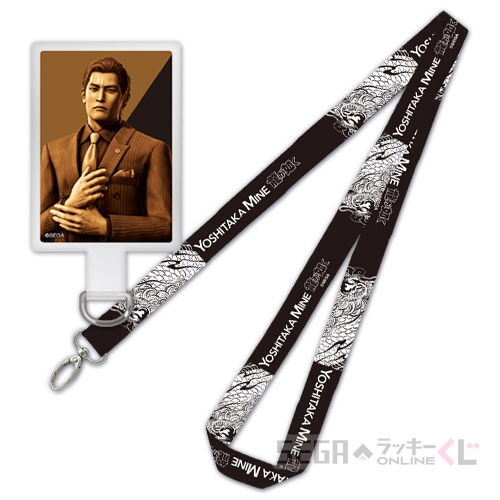 G賞-5 カラーフォンタブ＆ネックストラップ 峯義孝 [フォンタブ : 全長約9cm ネックストラップ : 全長約68.5cm]