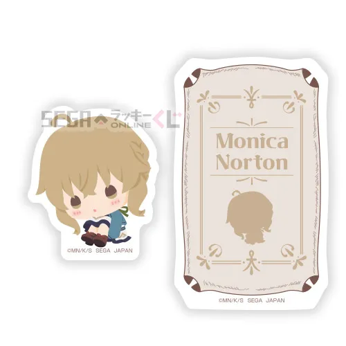 F賞-1 ステッカーセット モニカ・ノートン [全長約2~6cm]