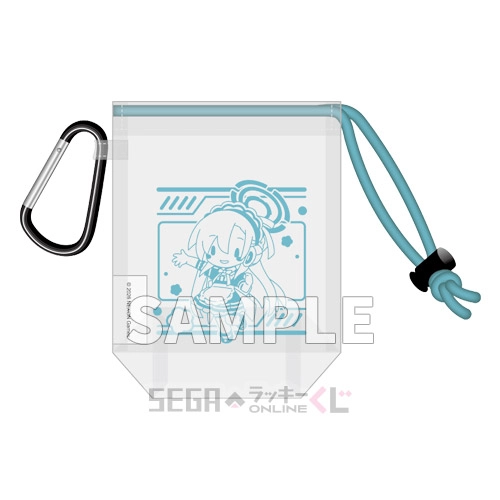 D賞-3 ふわぷち カラビナ付きビニールポーチ アスナ A [全長約11cm]