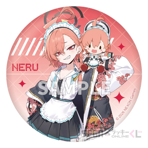 F賞-1 ふわぷち BIG缶バッジ ネル A [全長約7.5cm]