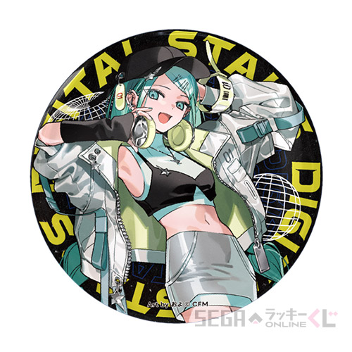 F賞 BIG缶バッジ 初音ミク DJ Ver. 等身A(全10種)