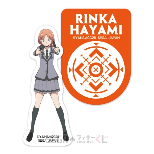 3年E組賞-19 ステッカーセット 速水凛香 [全長約5~7cm]