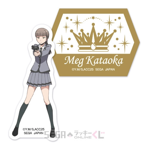 3年E組賞-6 ステッカーセット 片岡メグ [全長約5~7cm]