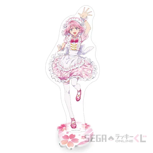 B賞-1 ビッグアクリルスタンド 赤城ユイナ [全長約9.6~15.3×22~25cm]