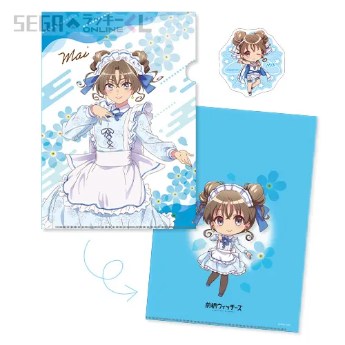 C賞-5 クリアファイル＋ステッカーセット 上泉マイ [クリアファイル:A4/ステッカー:全長約9.5×9.5~10cm]