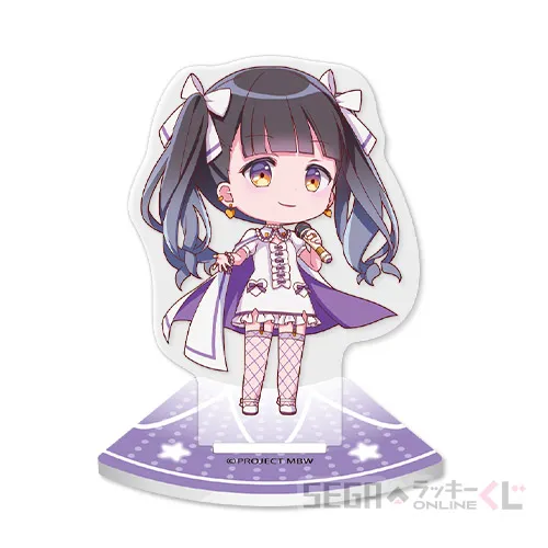 D賞-7 ミニアクリルスタンド 新里アズ（魔法衣装） [全長約3.3~5.2×4.2~8cm]