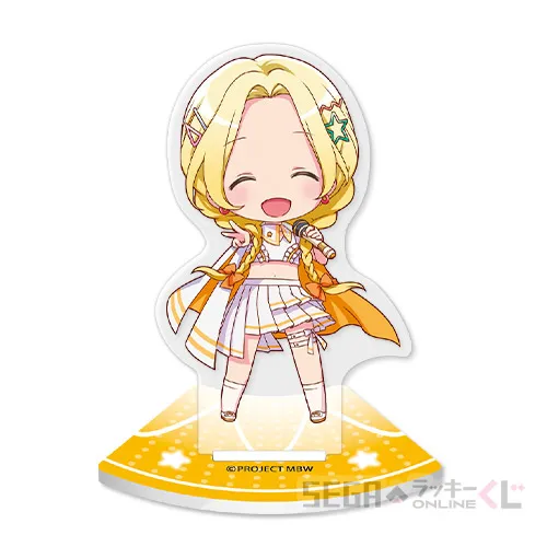 D賞-9 ミニアクリルスタンド 三俣チョコ（魔法衣装） [全長約3.3~5.2×4.2~8cm]