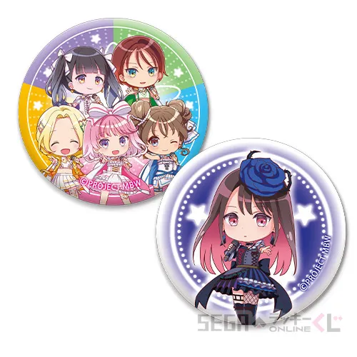 E賞-6 コレクション缶バッジ ２柄セット F [全長約5cm]