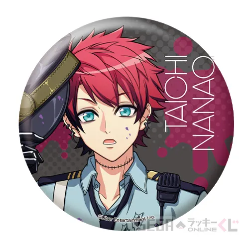 E賞-3 描き下ろし缶バッジ 七尾 太一 [全長約7.5cm]