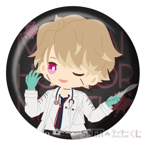 F賞-4 デフォルメ缶バッジ 茅ヶ崎 至 [全長約7.5cm]