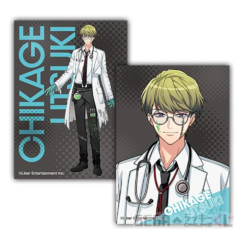 G賞-1 描き下ろしステッカーセット 卯木 千景 [全長約7cm]