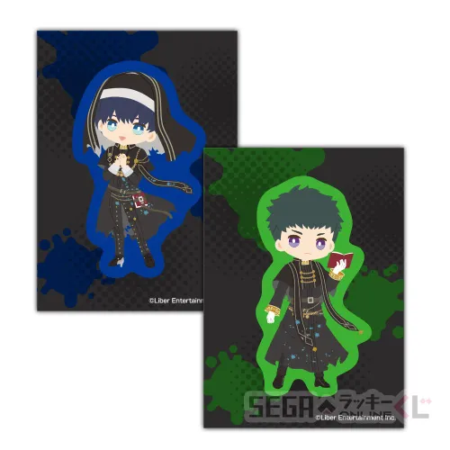 H賞-10 デフォルメステッカーセット 月岡 紬・高遠 丞 [全長約7cm]