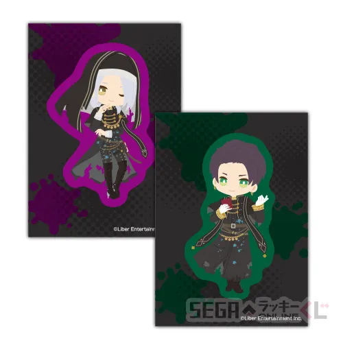 H賞-12 デフォルメステッカーセット 雪白 東・ガイ [全長約7cm]