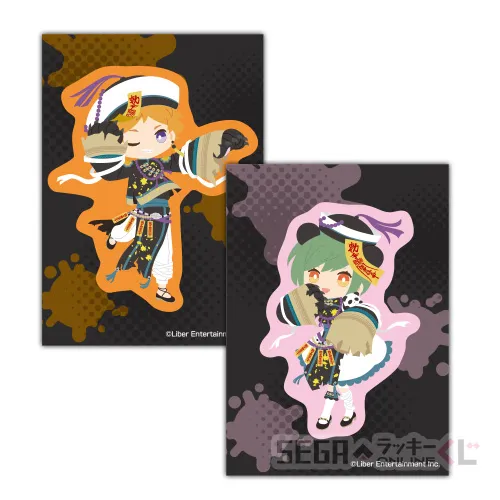 H賞-4 デフォルメステッカーセット 皇 天馬・瑠璃川 幸 [全長約7cm]