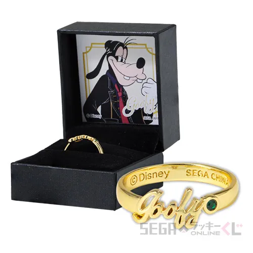 B賞-2 リング グーフィー [リング:11号、カード:全長約4cm]