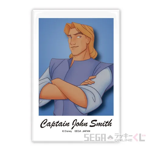 E賞-14 缶バッジ ジョン・スミス [全長約8cm]