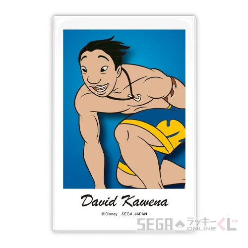 E賞-16 缶バッジ デイヴィット [全長約8cm]