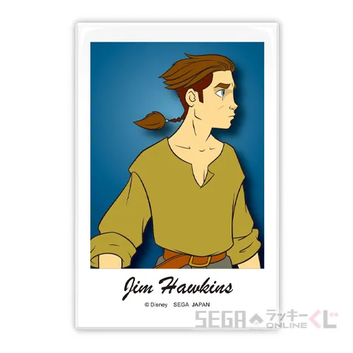 E賞-4 缶バッジ ジム・ホーキンス [全長約8cm]