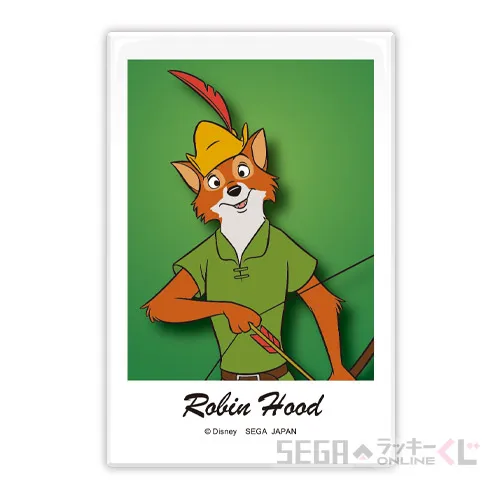 E賞-5 缶バッジ ロビン・フッド [全長約8cm]