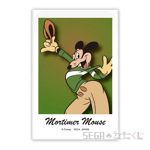 E賞-8 缶バッジ モーティマー・マウス [全長約8cm]