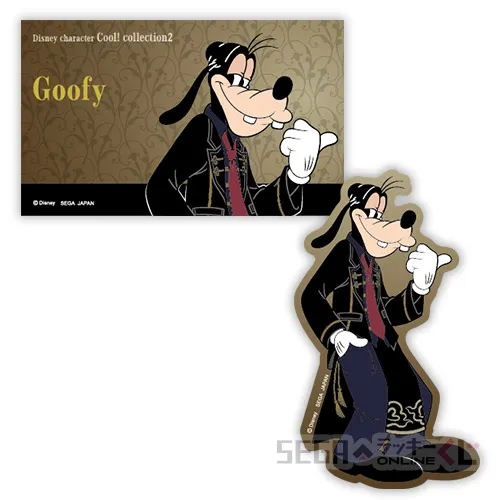 F賞-2 ステッカーセット グーフィー [全長約7.5~9cm]