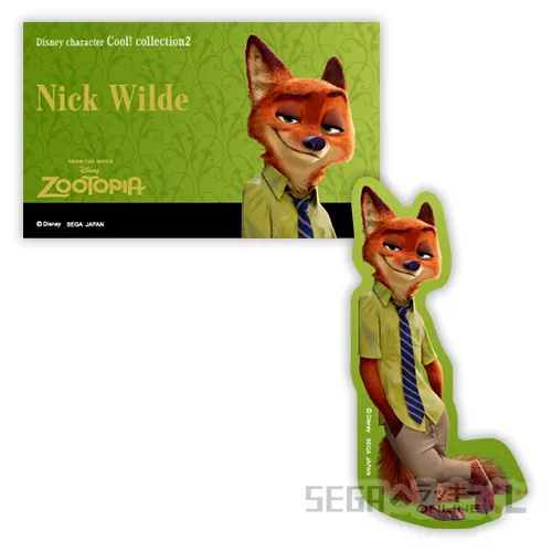 F賞-7 ステッカーセット ニック・ワイルド [全長約7.5~9cm]