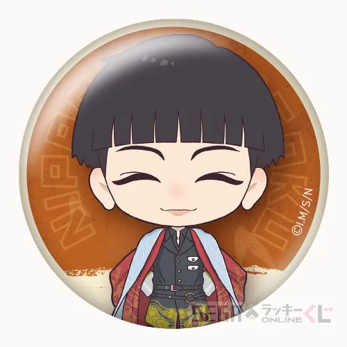 E賞-12 缶バッジ 平 殿継 全長約7.5cm