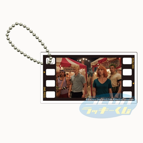 E賞-7 フィルム風アクリルキーチェーン デザインG 全長約6.8cm