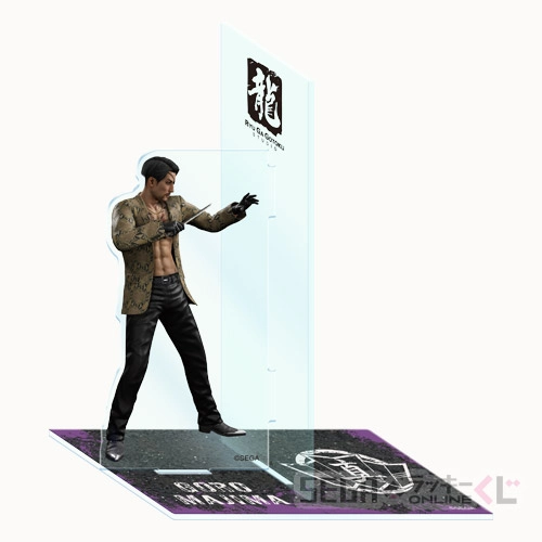 E賞-2 臨戦アクリルブックエンド 真島吾朗 全長約16cm