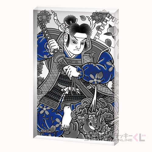 H賞-14 刺青アクリルブロック 桃太郎 全長約8cm