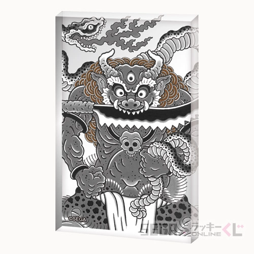 H賞-20 刺青アクリルブロック 獄卒 全長約8cm