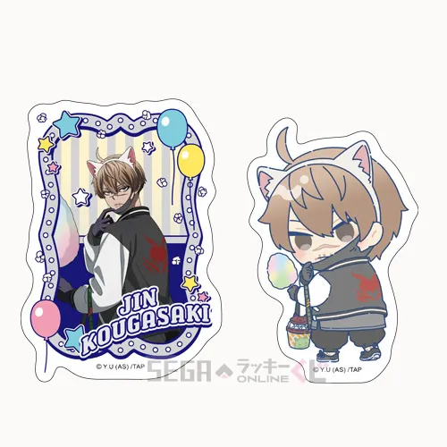 F賞-3 ステッカーセット 皇后崎 迅 全長約8~9cm