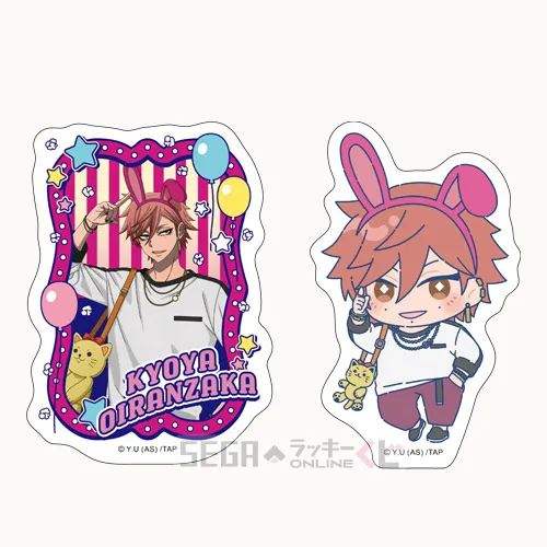 F賞-5 ステッカーセット 花魁坂京夜 全長約8~9cm