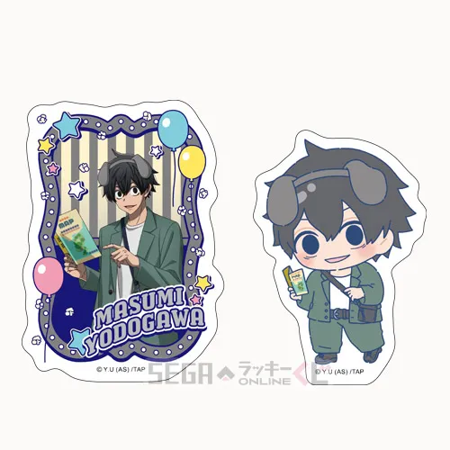 F賞-6 ステッカーセット 淀川真澄 全長約8~9cm