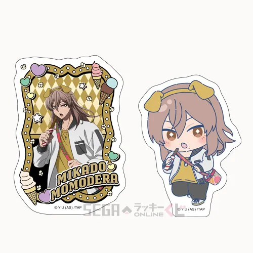 F賞-7 ステッカーセット 桃寺神門 全長約8~9cm
